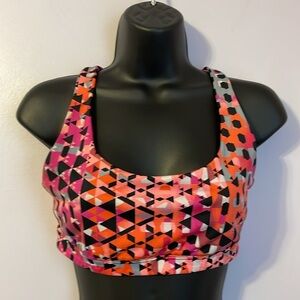 Victoria Sport Victoria’s Secret Geometric Design Strappy Back Sports Bra size S